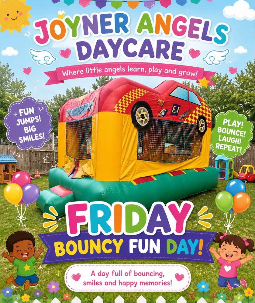 Friday Bouncy Fun Day at Joyner Angels Daycare